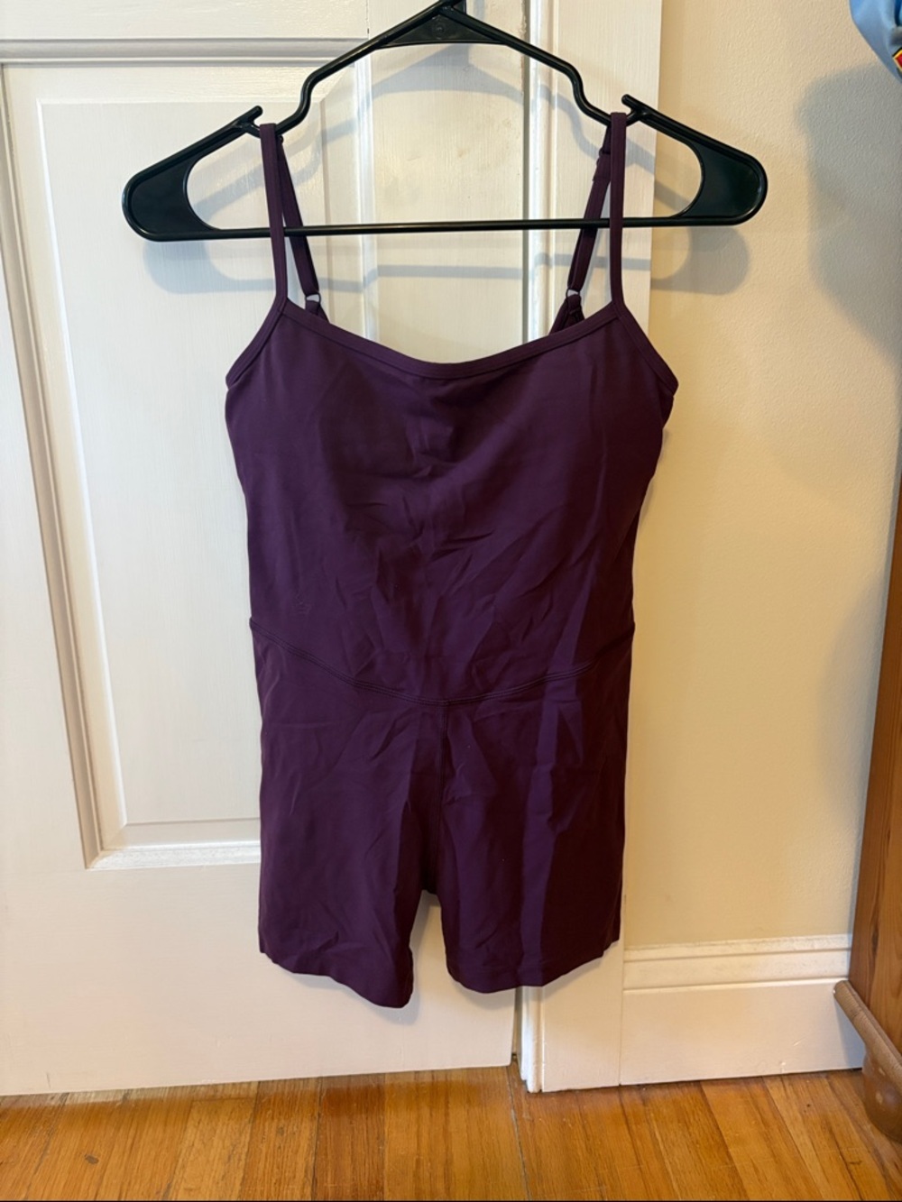 CRZ YOGA Plum Purple Strappy One-Piece Romper